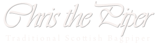 Chris the Piper - Traditional Scottish Piper - logo